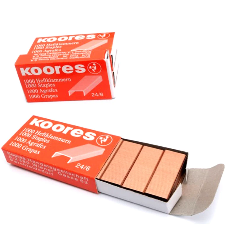 

Rose Gold Staples Metal Staple for Staplers Trend School Office Accessories