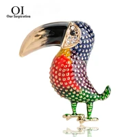 oi new arrival enamel red bird brooch owl woodpecker brooches kids clothes accessories alloy corsages pins jewelry