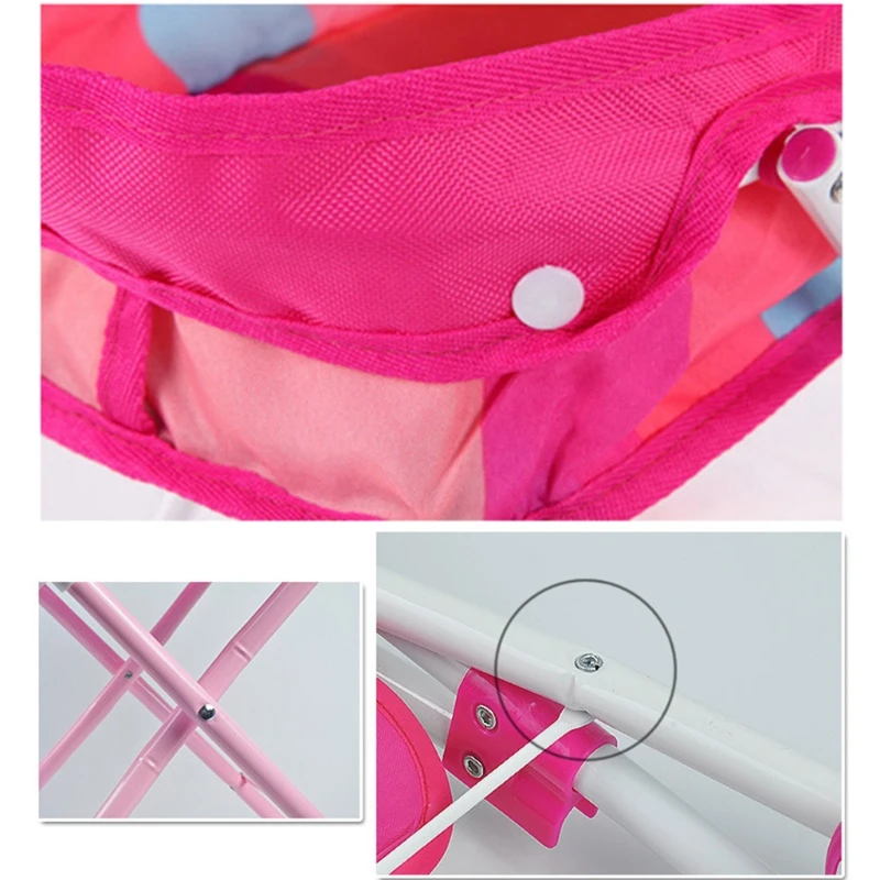 

Cute Baby Stroller Trolley Doll for Toddler Pretend Play Toy Pram Pushchair Christmas Xmas Birthday Gift DXAD