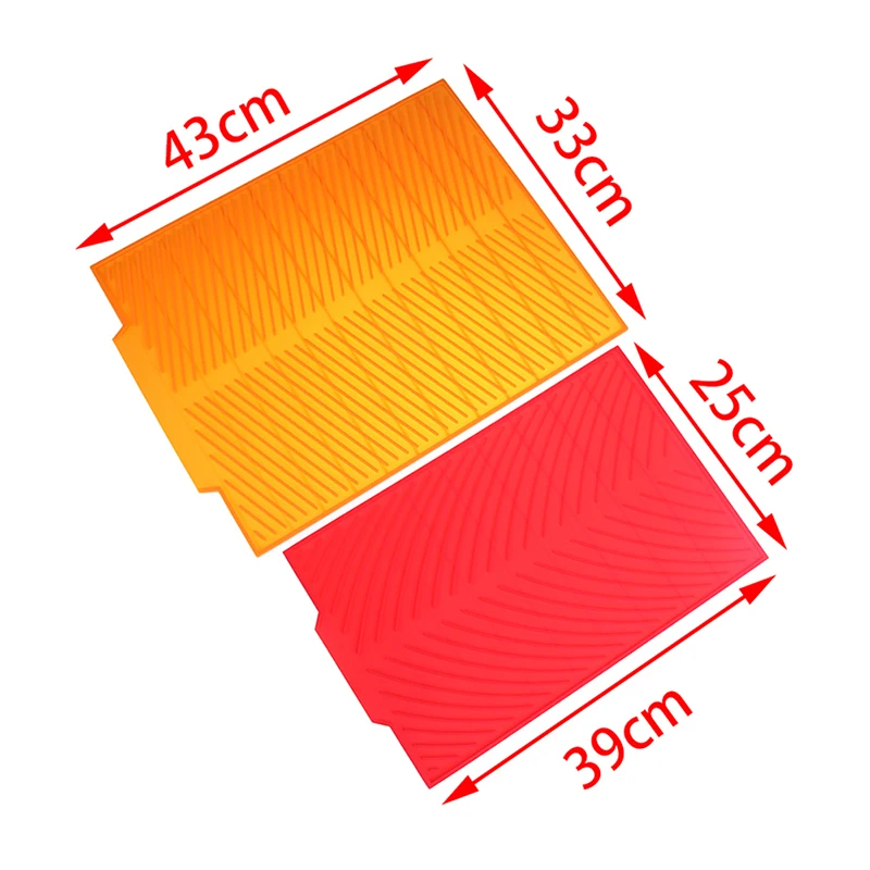 

8 Colors S/L Silicone Dish Drying Mat Table Mat Placemat Kitchen Drying Mats For Dishes Heat