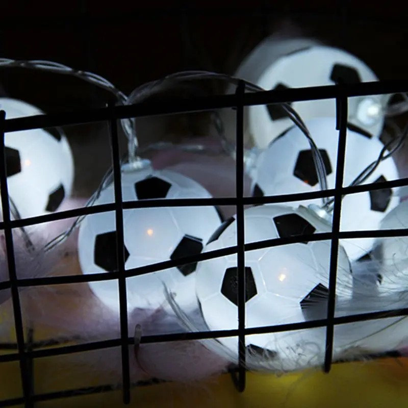 

New 1.5M 10LED Waterproof Football Copper Silver Wire LED String Lights Holiday Lighting For Fairy Christmas Tree Wedding Party