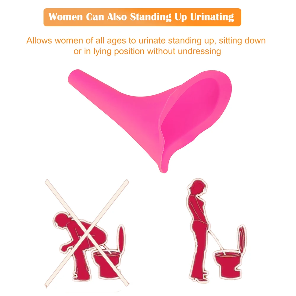 Portable Women Camping Urine Device High Quality Funnel Urinal Female Travel Urination Toilet Stand Up &amp Pee Soft | Обустройство