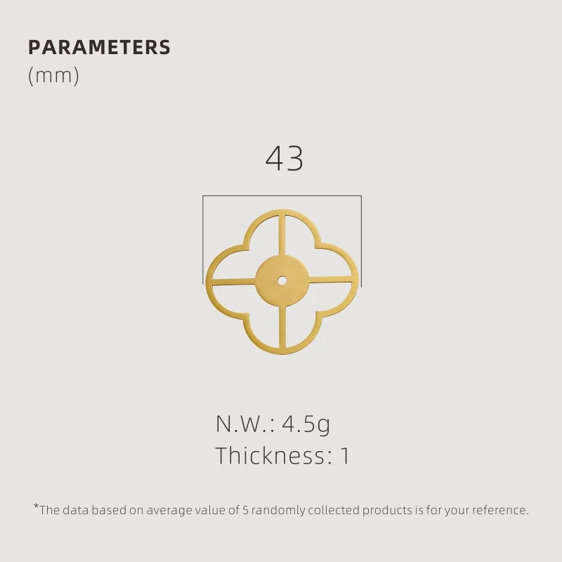 Ручки для мебели DOOROOM латунные круглые