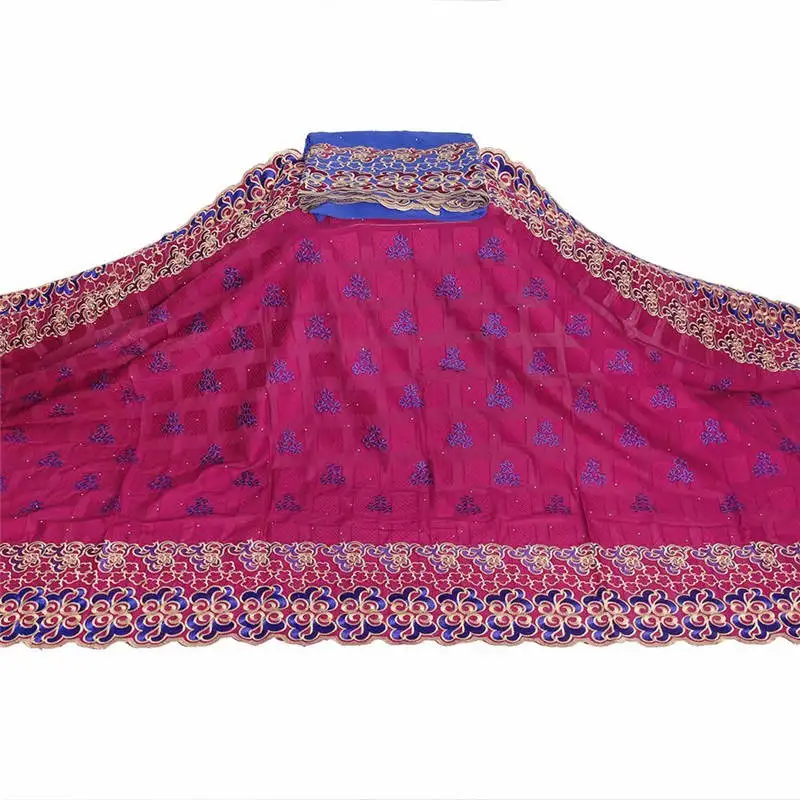 

(5 + 2 ярда/комплект) Африканская кружевная ткань 2020 высокое качество с вышивкой 100% хлопок швейцарская кружевная ткань для вечеринок! WXF88131