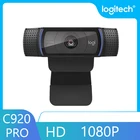 Logitech C920pro HD сетевая Встроенная микрофонная видеокамера широкоугольный 1080P Full 720P камера для ноутбука камера для видеозвонков