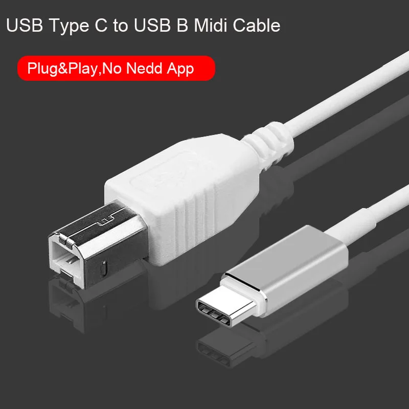 3 фута USB C к B Midi кабель Type Интерфейсный шнур для электронного музыкального