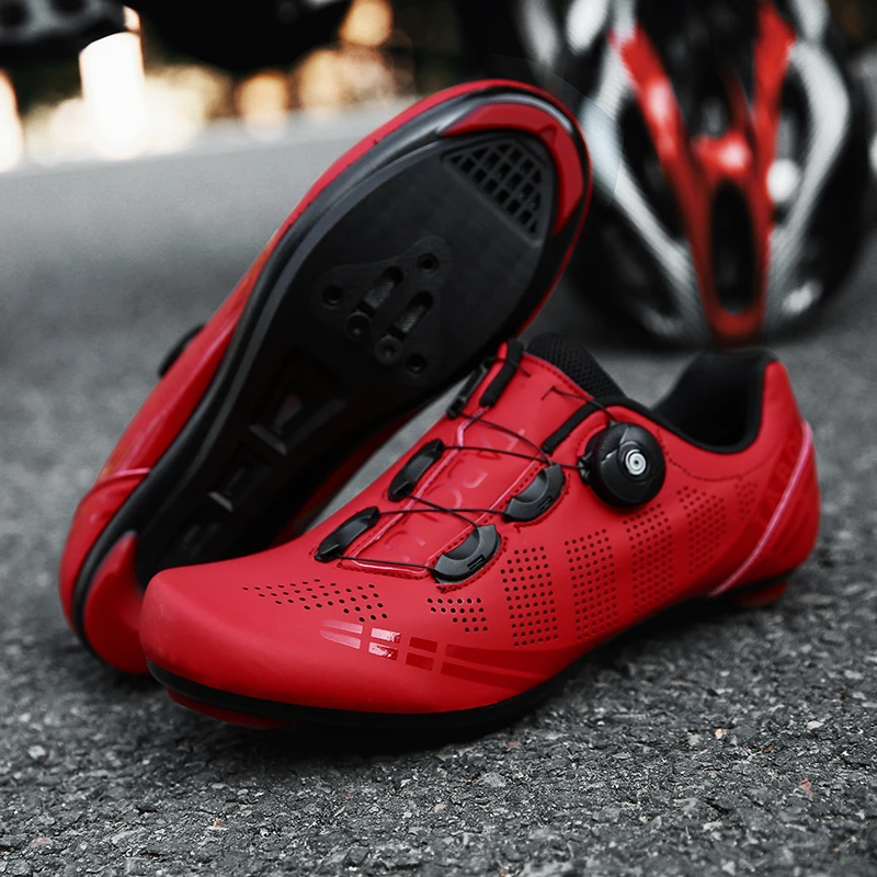 Professional Speed Cycling Shoes Men's Outdoor Sports Non-slip Cross-country MTB Bike Shoes Women's Self-locking Road Bike Shoes