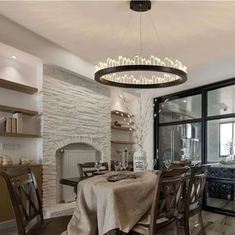 Удаленная Скандинавская Роскошная естественная лампа круглая Минималистичная