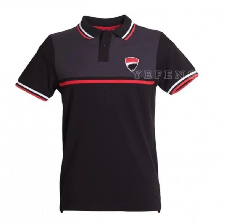 

Summer Red New MOTO For Ducati GP Motorcycle Riding Short-Sleeved Quick-Drying Breathable Racing Polo Lapel Shirt Locomotive
