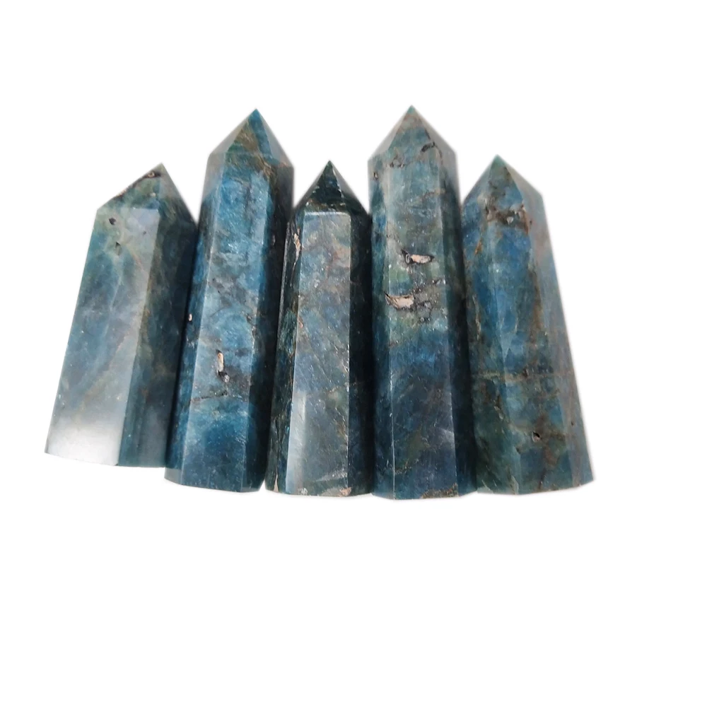 Натуральный апатит лечебная палочка кристалл обелиск рейки кварцевый камень Wicca