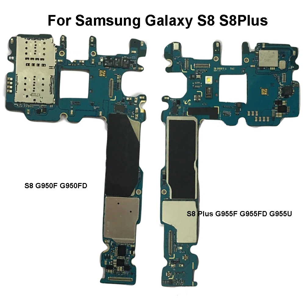 Оригинальная разблокированная Логическая плата для Samsung Galaxy S8 Plus G955F G955FD G955U G950F