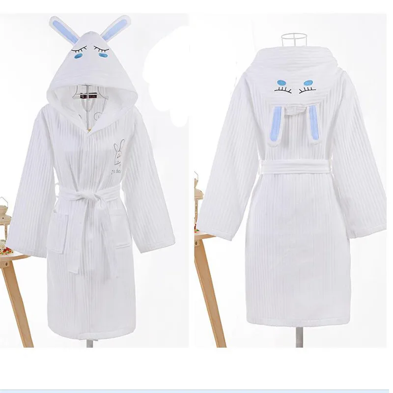 Детские халаты с капюшоном 100% хлопок ночная рубашка халат для сна мальчиков и