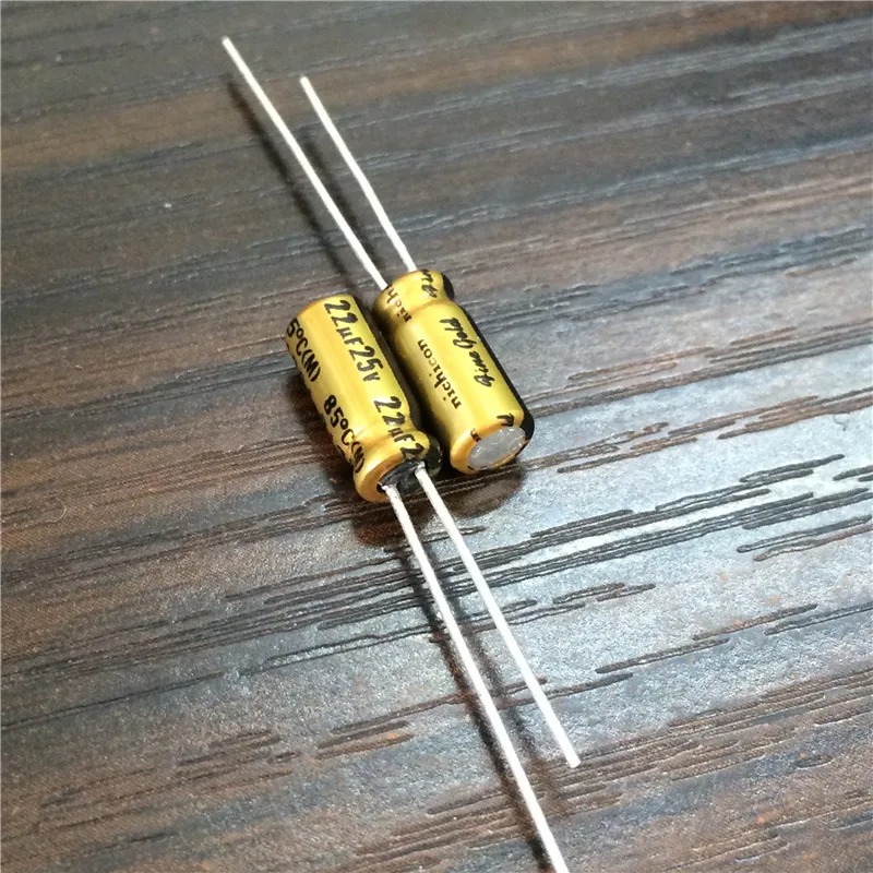 10 шт./100 шт. 22 мкФ алюминиевая крышка 25В NICHICON FG (золото) 5x11 мм 25V22uF высокое Класс