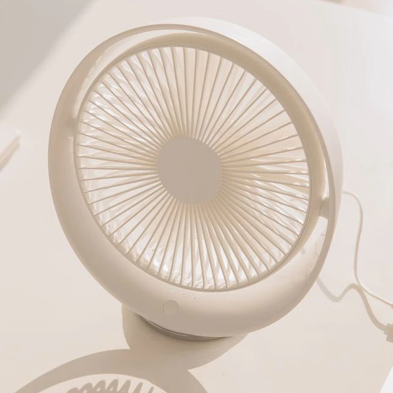 

Electric Fan USB Autumn Leaf Fan 2000MAh Rechargeable Desk Fan for Office, Home,
