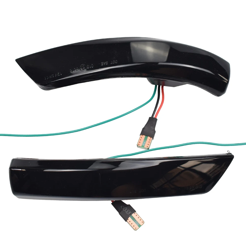 Сине-желтый светодиодный динамический сигнал поворота мигасветильник для Ford Focus