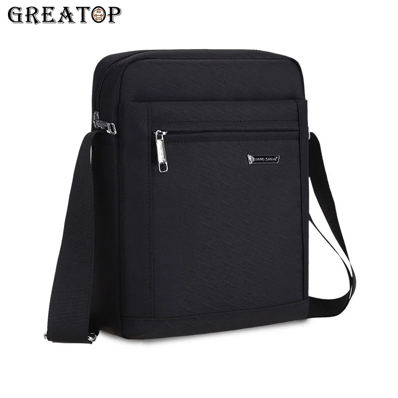 

GREATOP New Arrival Men Messenger Bag Oxford Crossbody Shoulder Bags Waterproof Business Travel Satchel Purse Male Handbags