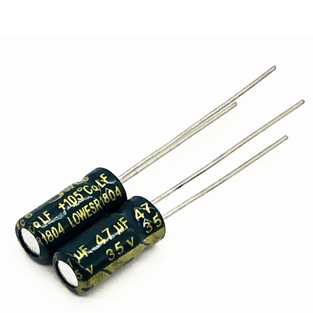 

Алюминиевый электролитический конденсатор S104 с низким ESR/сопротивлением, высокая частота 35 в 47 мкФ Ф, размер 5*11 47UF35V 20%, 20 шт./лот