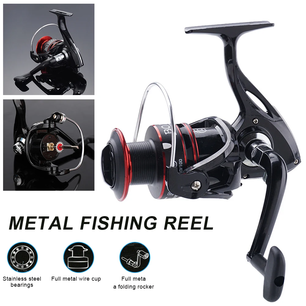 

Metal Spool Fishing Reel Spinning 8-12kg Max Drag 5.2:1 High Speed Carp Spinning Reels Reel Saltwater Fishing Reel Fishing Pesca