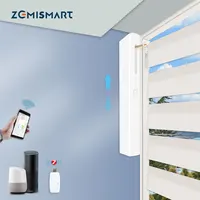 Zemismart Tuya Zigbee Smart Dimmable Curtain Driver with Solar Panel for Window Shutters Blinds Shade Motor Alexa Google Home