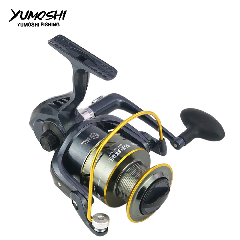 

Yumoshi MD500-10000 Series Fishing Reels 13BB pesca Metal casting spinning reels bait spinning wheel fishing reel peche molinete