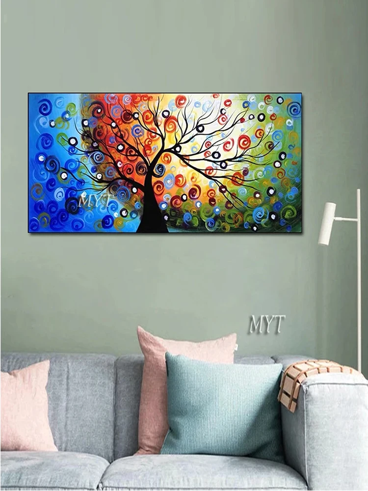 Ручная работа настенная абстрактная картина дерево украшение на стену живопись