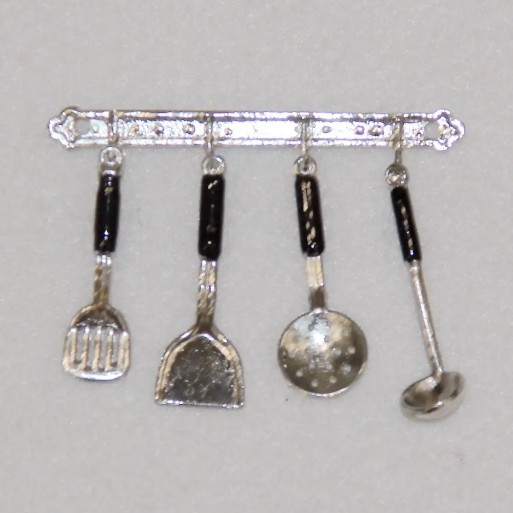 

1:12 Miniature Simulation Mini Cutlery Set Dollhouse Mini Fork Knife Spoon Miniature Tableware Cookware Doll Accessories