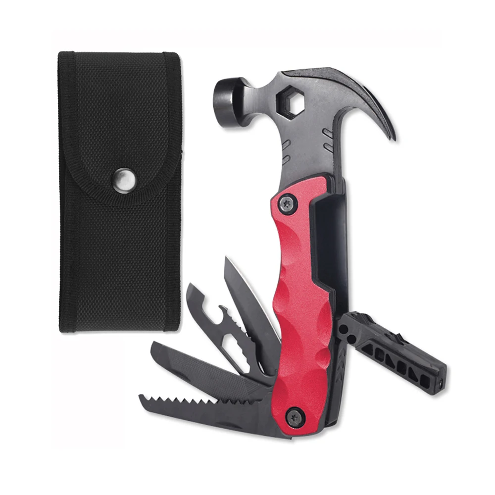 

Многофункциональный уличный молоток ручной инструмент охотничий нож Лезвие Пила открывалка для бутылок нейлоновая оболочка Мультитул
