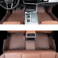 lsrtw2017 leather car floor mats for audi a7 2017 2018 2019 2020 2021 rug carpet auto interior styling accessories foot cover