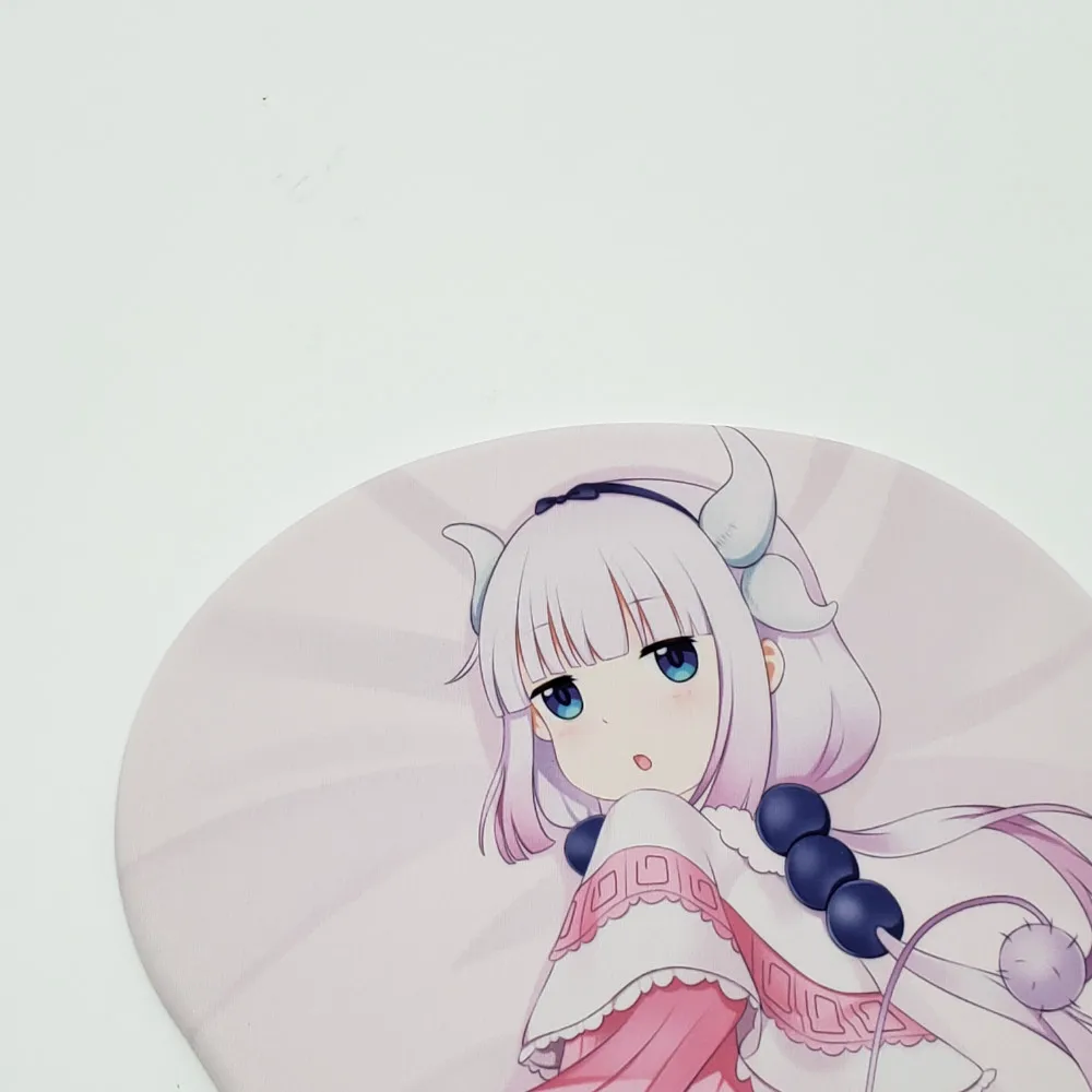 Kobayashi san chi no maid dragon-Kanna Kamui аниме 3D коврик для мыши с силиконовым гелем для запястья Размер 26*22 см
