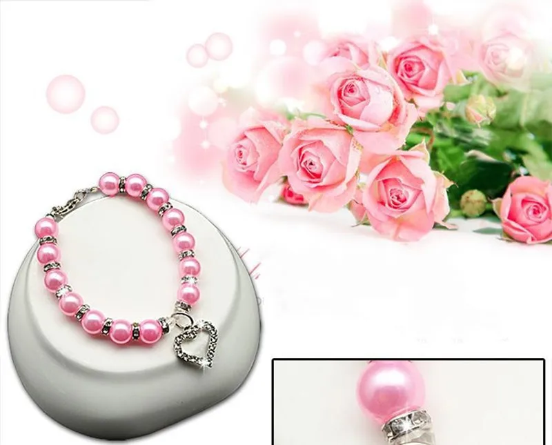 Модные ошейники для домашних животных собака щенок Кот жемчужное ожерелье