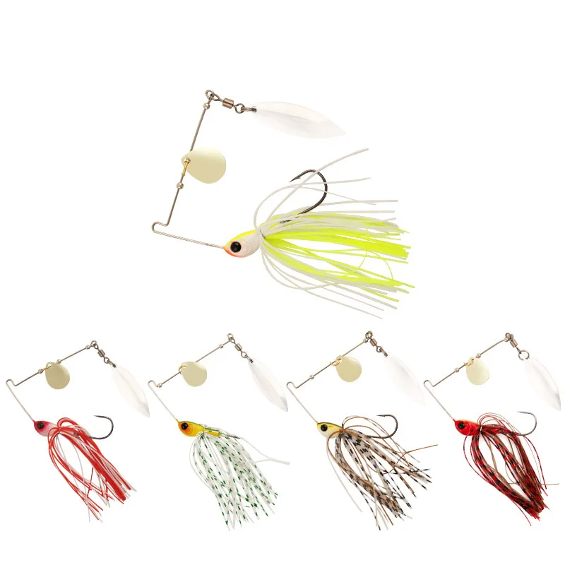 

Lures Fishing 10.5 g Spinner Bait New Fish Wobblers Composite Sequin Bearded Attack Bass Sea Fishing Supplier Leurre De Peche