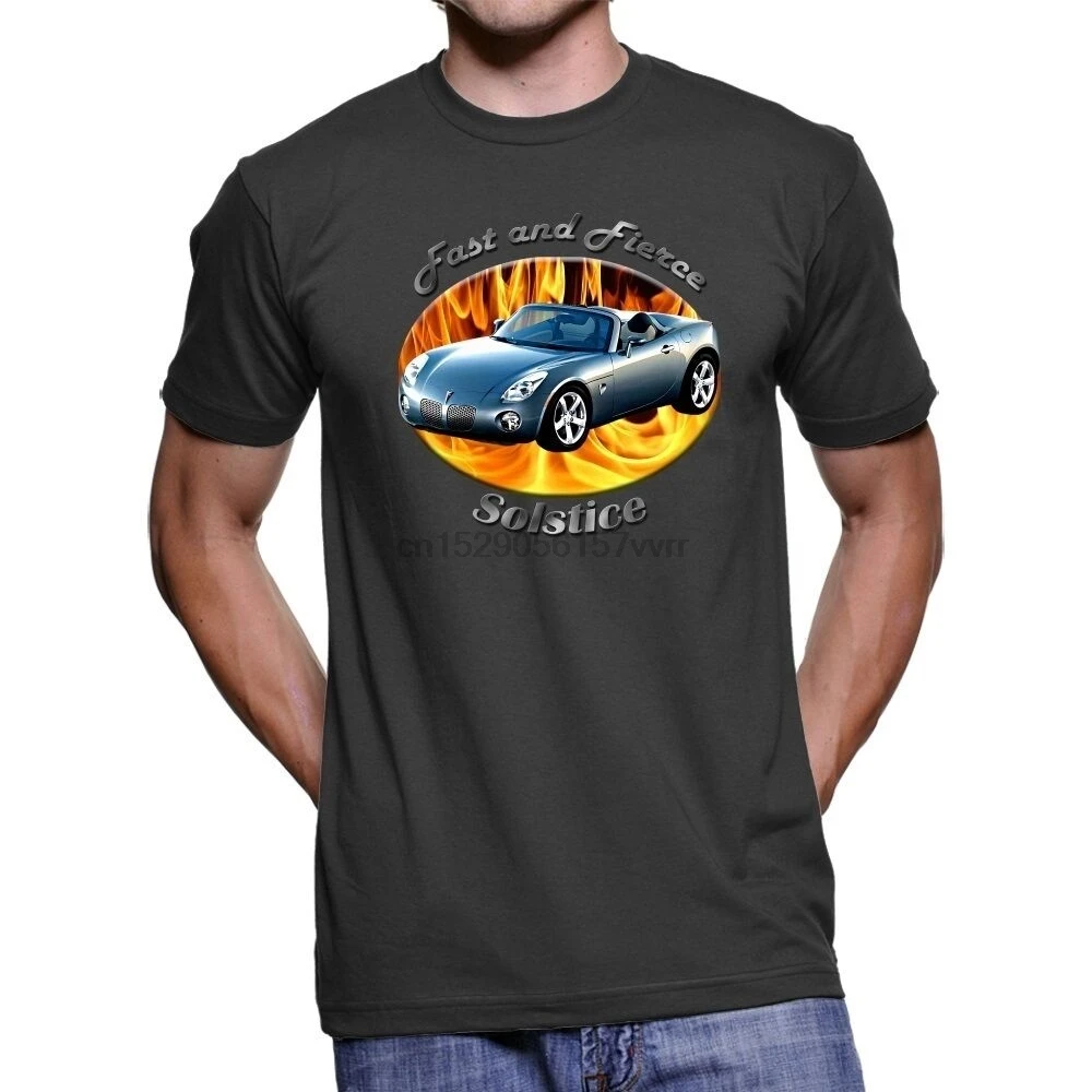 Pontiac Solstice быстрая и жесткая мужская Темная футболка (1) |