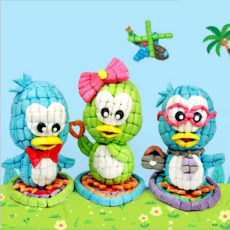 

1000pcs Starch Kids Colorful Building Blocks Magic Corn Plasticine Children Child Toy kernels Intelligent Toy Birthday Gift