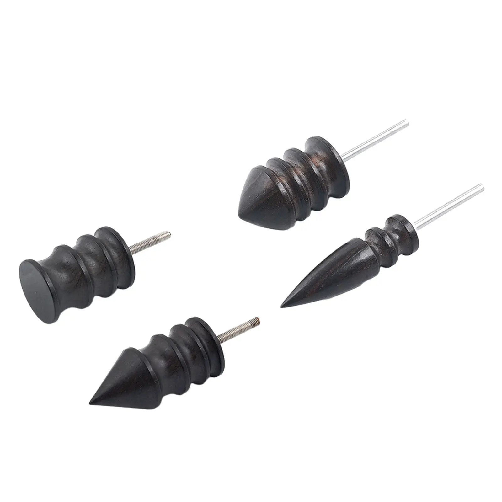 

2Pcs Wooden Leather Burnisher Fit 1/8" Shank Durable Edge Slicker Wheel Finishing Polishing Leather Crafts Accessories Supplies