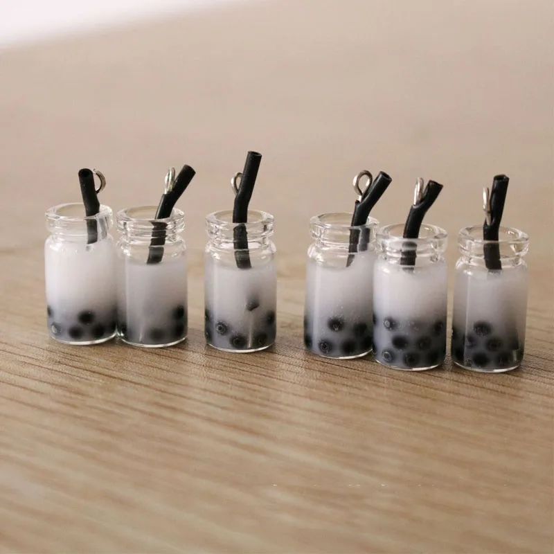 5 шт. Новинка молочная бутылка для чая украшения из смолы DIY Декор выводов