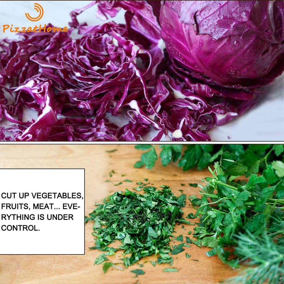 Нож измельчитель для салата PizzAtHome с одной рукой овощей резак пиццы ролик крышкой