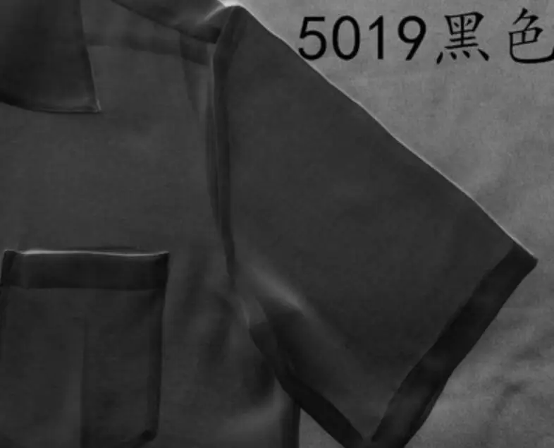 black short sleeve S-5XL! мужской костюм мужская одежда мода весна и лето Прозрачная Сексуальная Солнцезащитная шифоновая блузка певица костюмы - Цвет: black short sleeve