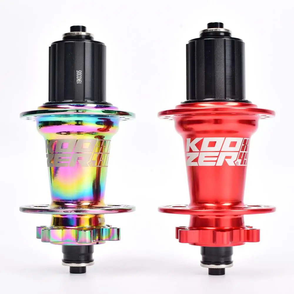

2020New Koozer XM490 PRO Colorful Bicycle Brake Hub 4 Bearing MTB Mountain Bike Hub 32 Holes Hubs QR and Thru front rear hub
