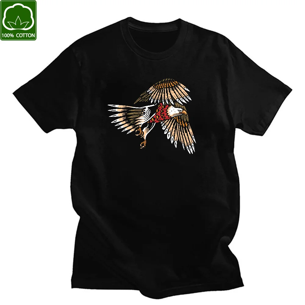 Camiseta con emblema nacional de águila americana para hombre y mujer, camisa Unisex de algodón de manga corta, con gráfico de Harajuku de los años 90, 2021