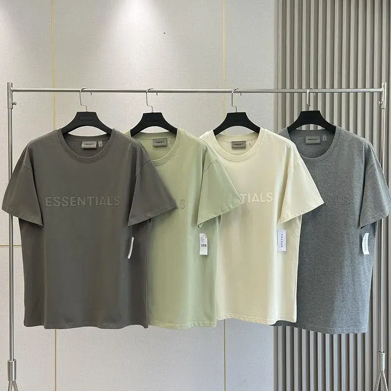 

NEW STREETWEAR Designer TOP essentials Jerry Lorenzo 100% COTTON Round Collar MAN SHIRT PRINT T-SHIRT Unisex Pullovers