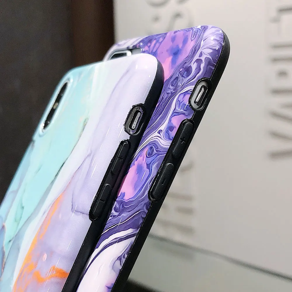 Чехол для телефона KISSCASE Luxury Marble Pattern для iPhone X 7 8 Plus 6 6S XR XS MAX Soft Back Cover Coque on.