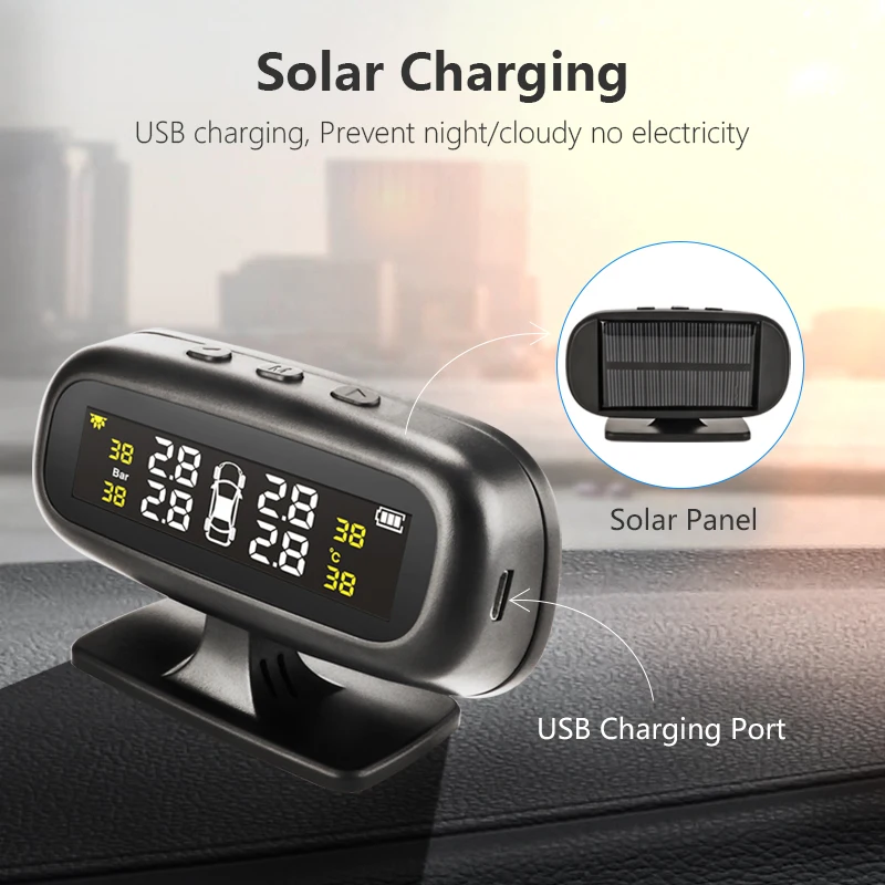 Jansite солнечная система контроля давления в шинах автомобиля шины Давление