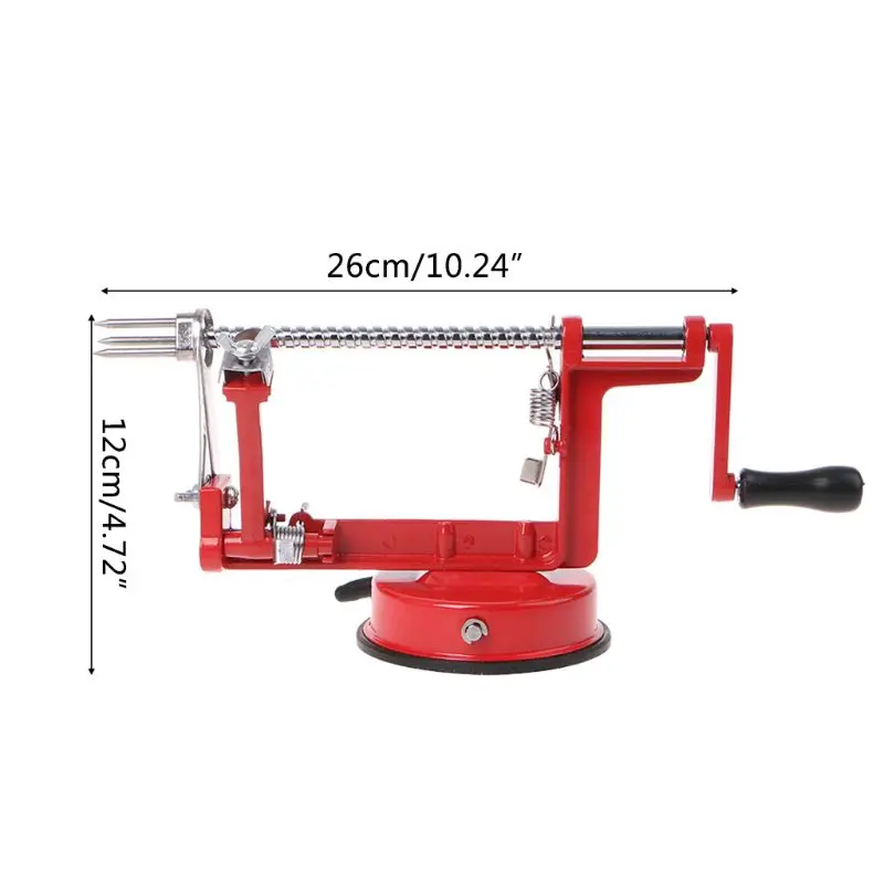 Машина для очистки и нарезки фруктов яблок нержавеющая сталь 3 в 1 | Бытовая