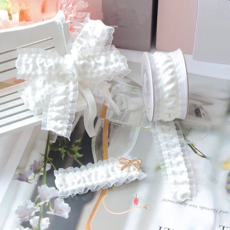 Кружевные складки с оборками диаметром 25 мм аксессуары для рукоделия 10 ярдов |