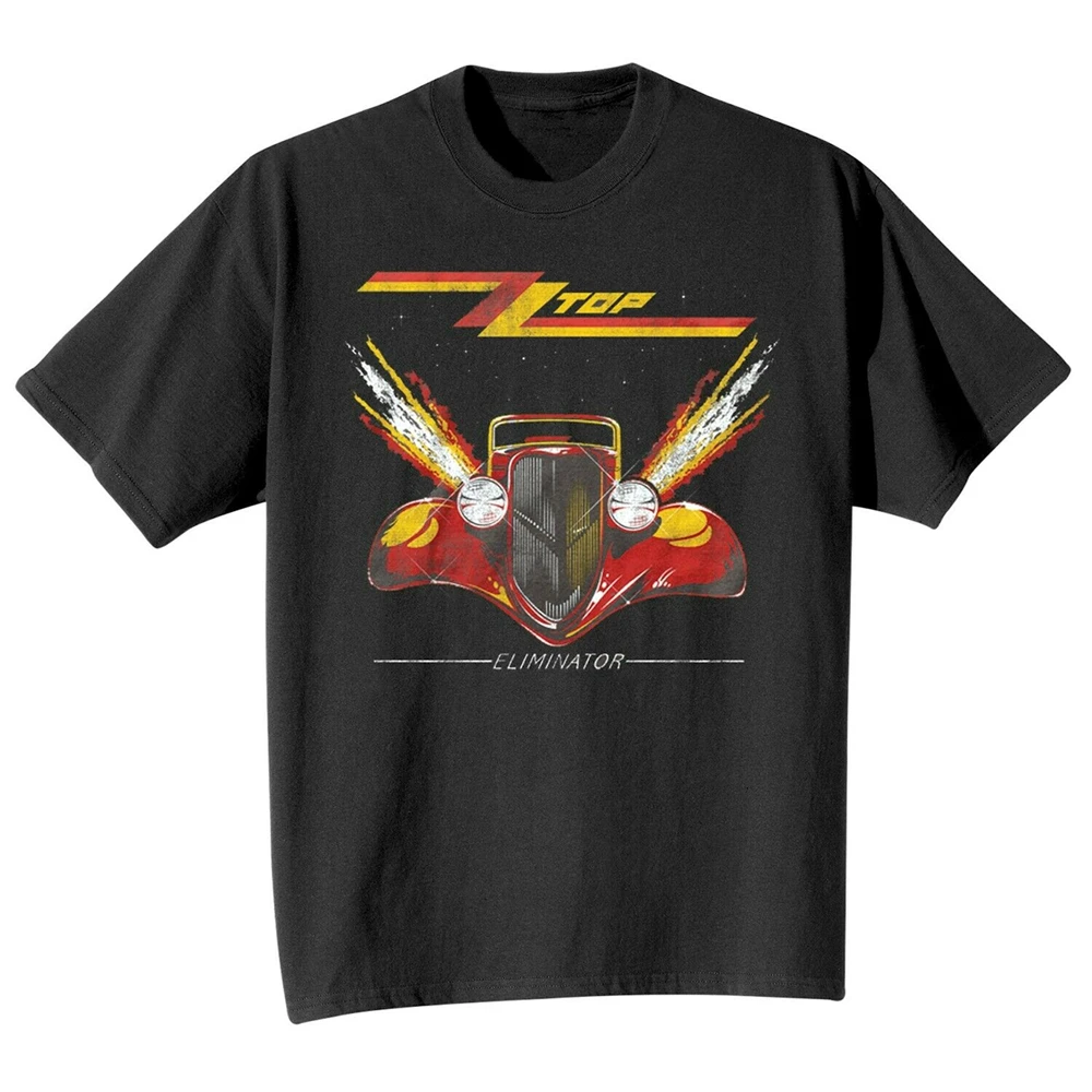 Американская классика Мужская футболка Zz Top Eliminator черная классическая рок группа