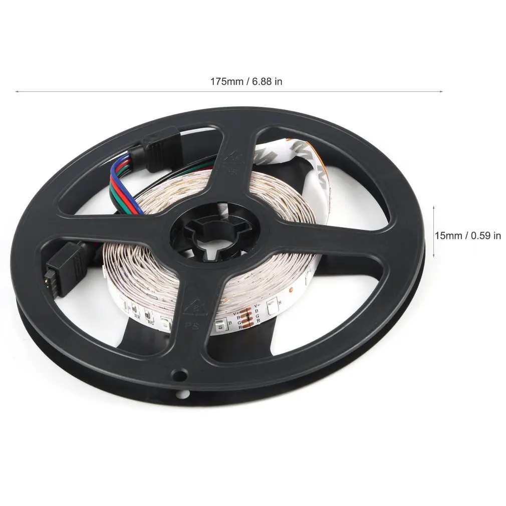 

Multi-use Light Strip Cuttable Decoration Light 5M 16ft 3528 SMD RGB 300 LEDs Light LED Sticky Strip DC 12V Lamp Not Waterproof