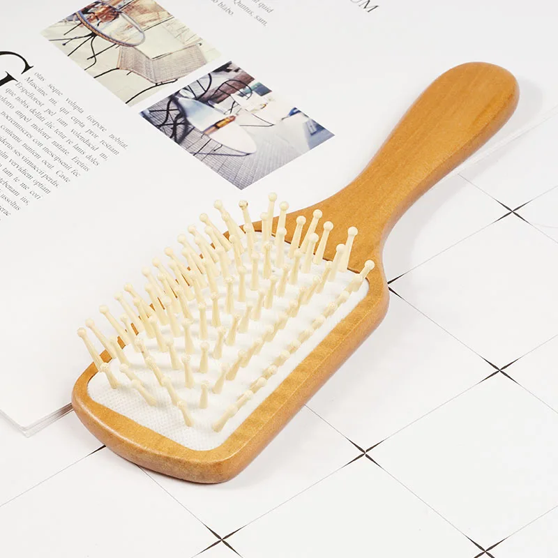 Wooden Hair Care Massage Comb Spa Head Promote Blood Circulation Antistatic Brush | Красота и здоровье