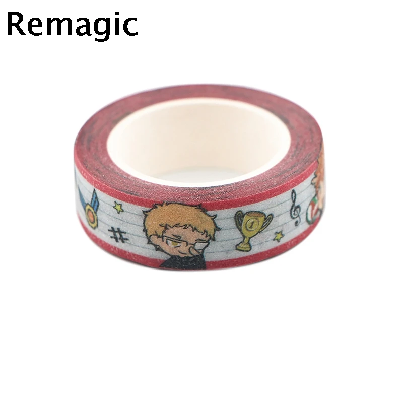 

20pcs Haikyuu Washi Tape Card Note Sealing Sticker Adhesive Washi Tape Diy Decorative Tapes Stationery School Office Supplies
