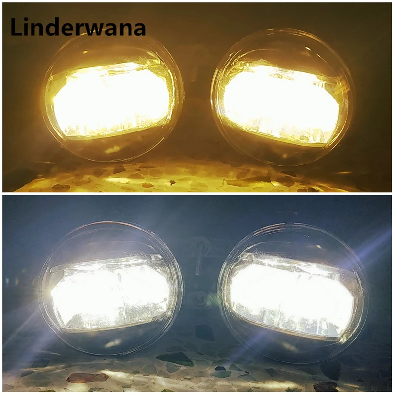 

For Toyota Land Cruiser 2015-2016 Car styling LED Fog Lights CCC E2 20W DRL Fog Lamps 2pcs