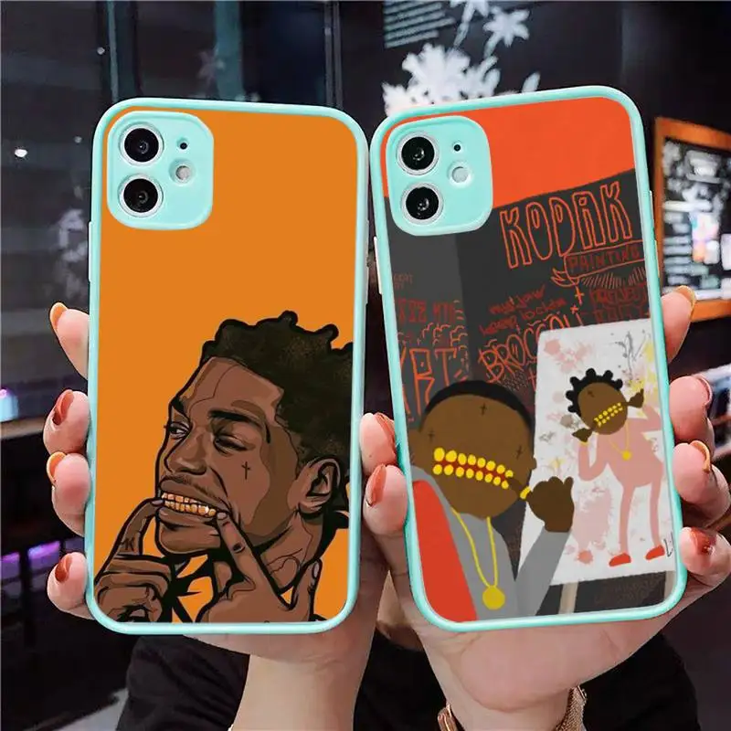 

Kodak Black Rapper Hard funny Phone Case Matte Transparent for iPhone 7 8 11 12 s mini pro X XS XR MAX Plus cover funda